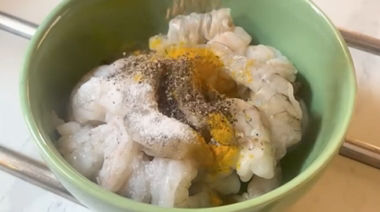 Konkan-style prawns pulao served hot with cucumber raita